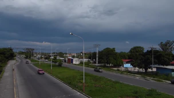 Timelapse Avenue Traveled Different Types Vehicles — Stock video