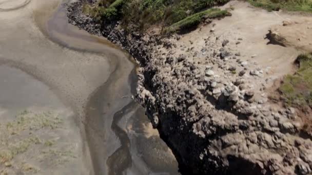 Rugged Landscape Bethells Beach North Island New Zealand Aerial Drone — Vídeo de Stock
