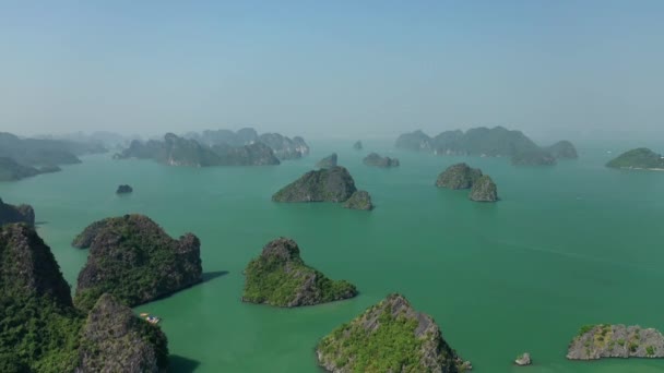 Vertical Drone View Halong Bay — Video