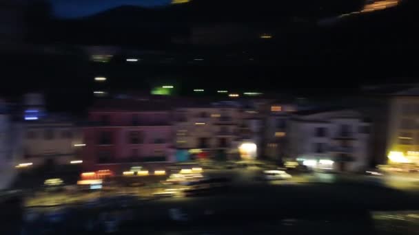 Vico Equense Νύχτα Peninsula Sorrentine Ιταλία Βραδινή Θέα Του Μικρού — Αρχείο Βίντεο