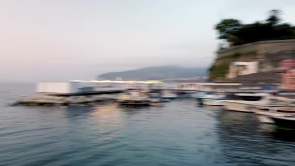 マリーナ グランデ ソレント コスティエラ アマルフィタナ Amalfi Coast ユネスコ世界遺産 カンパニア イタリア — ストック動画