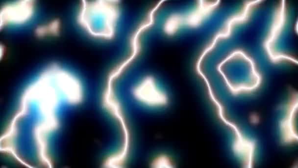 Fraktalne Tło Animacji Efektu Elektrycznego Plazmy — Wideo stockowe