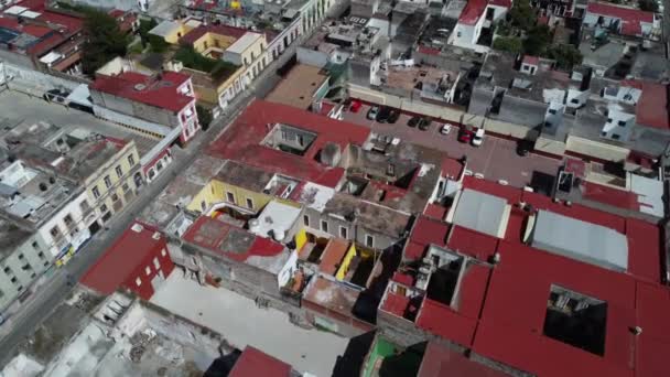 Flying Beautiful City Puebla Mexico — 비디오