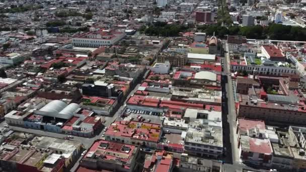 Uma Visão Ampla Cidade Puebla Cima México — Vídeo de Stock