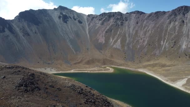 Wide Cinematic View Nevado Toluca Mexico — стокове відео