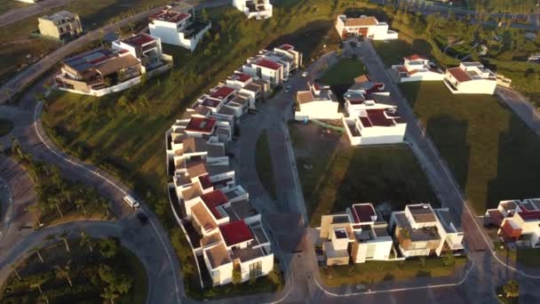 Ett Privat Och Säkert Bostadsområde Beläget Det Nya Området Puebla — Stockvideo