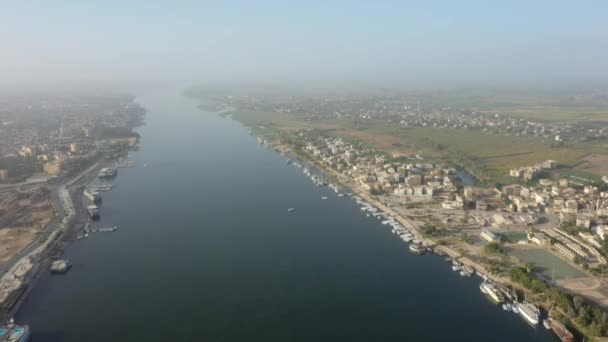 Luxor West Bank Nil Vadisi Nin Mısır Daki Hava Aracı — Stok video