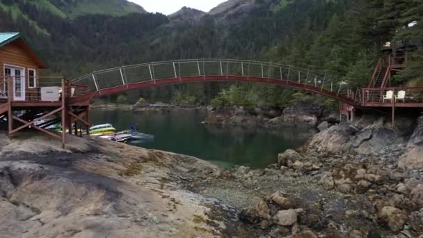 Piloter Drone Mavic Pro Près Île Orca Dans Baie Résurrection — Video