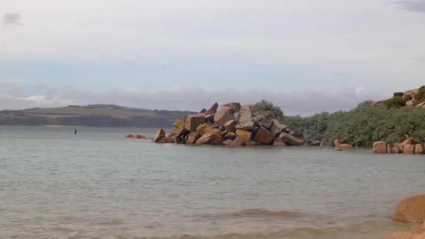 Cape Woolami Victoria Australia Coastal View Granite Rocks Bay — Vídeo de Stock