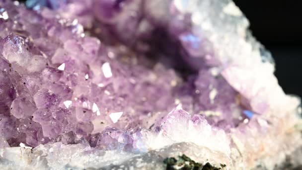 Beautiful Example Large Quartz Deposit Amethyst Very Large Example Many — Stockvideo