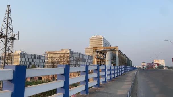 Low Angle View Tcs Building Gitanjali Park Kolkata West Bengal — Stock Video