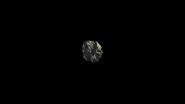 Black Screen Meteor Rock — стоковое видео