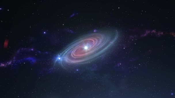 Galaxy Middle Nebula Cloud — Vídeo de Stock