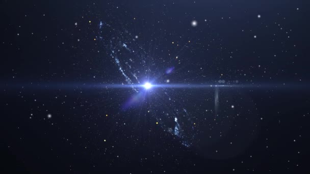 Una Galassia Nell Universo — Video Stock