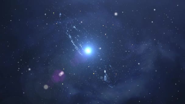 Une Galaxie Qui Bouge Dans Univers — Video