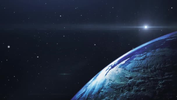 Suprafața Planetei Pământ Vedere Din Spațiu — Videoclip de stoc