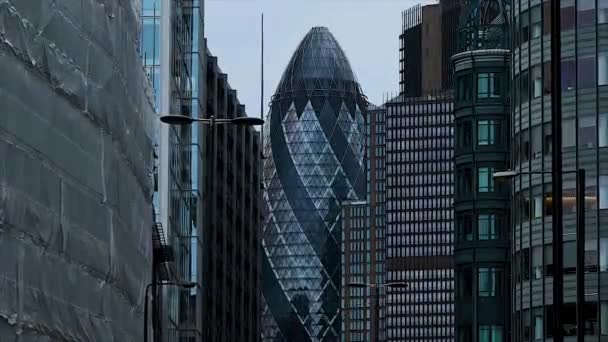 Detail Gherkin Central London Velká Británie — Stock video