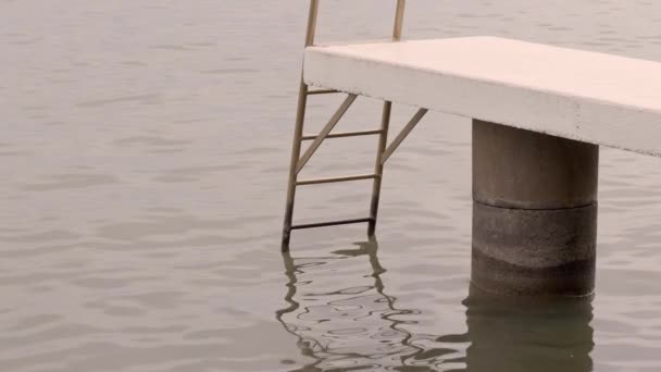 Small Private Docks Lake — Vídeo de Stock