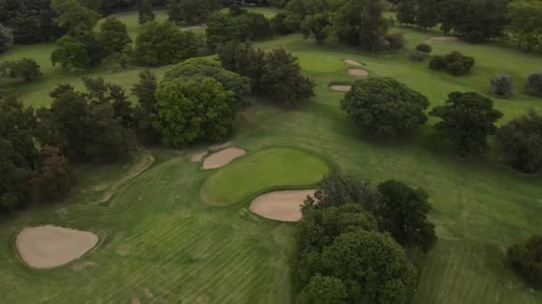 Golfer Shot Buenos Aires Golf Club Aerial Orbit Shot — Stock video