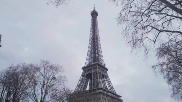 Ейфелева Вежа Парижі Франція — стокове відео