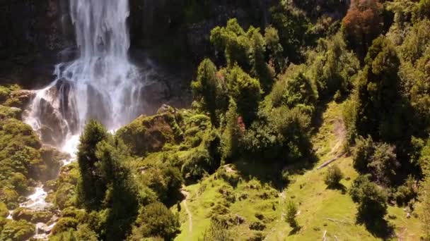 Nature Incredible Waterfall Patagonia Motivates You Visit — Stock videók