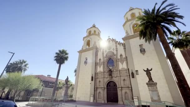 Собор Святого Августина Тусоне Аризона — стоковое видео