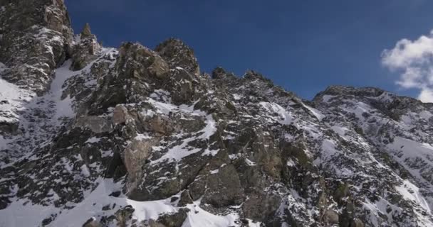 Aerial Shot Mountains Mayflower Gulch Winter — ストック動画