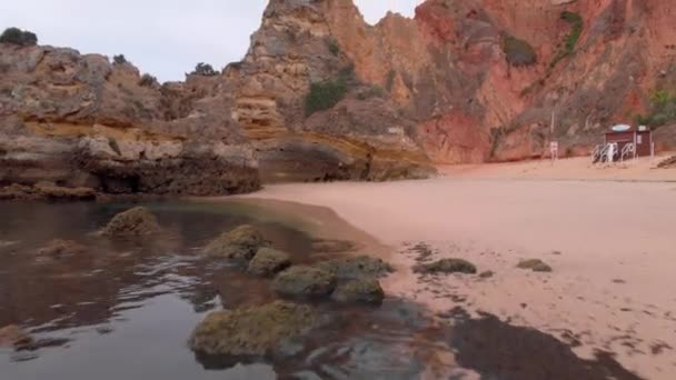 Droneshot Beach Algarve — Vídeo de Stock