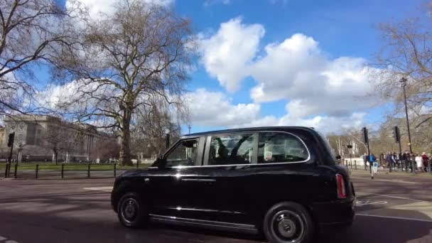 Букінгемський Палац London Taxis — стокове відео