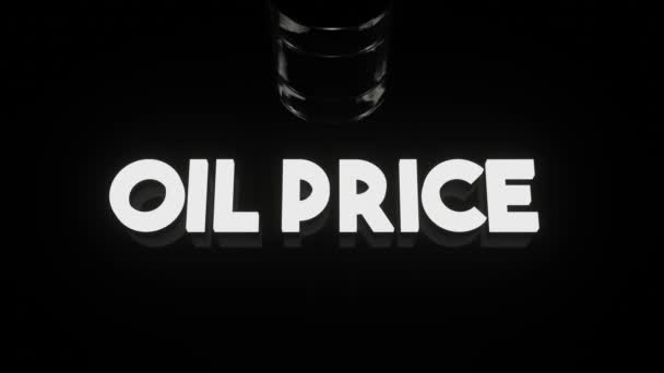 Oil Price Crash Rendering Animation — Vídeo de Stock