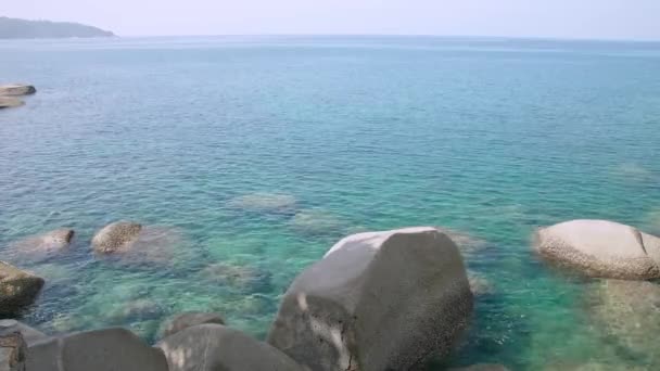 Tropical Beach Paradise Für Den Urlaub Der Andamanensee Bei Phuket — Stockvideo