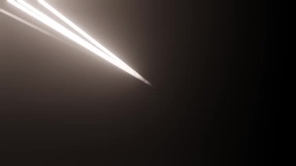 Laser Beams Dark Proceeding One Point Rendering Background Loop Animation — Vídeo de stock