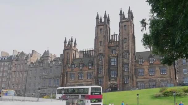 New College University Edinburgh Szkocji — Wideo stockowe