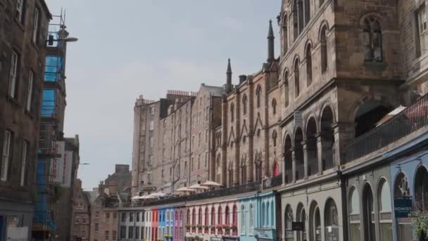 Victoria Street Edinburgh Skotlandia — Stok Video