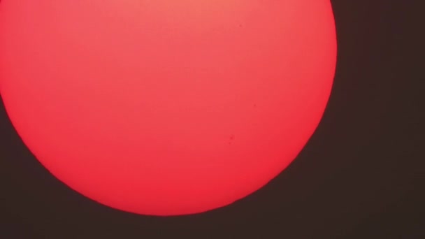 Manchas Escuras Sol Belo Pôr Sol — Vídeo de Stock