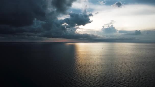 Piękny Materiał Kuta Seminyak Double Six Beach Drone Bali Nagranie — Wideo stockowe