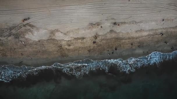 Όμορφη Kuta Seminyak Και Double Six Beach Drone Πλάνα Στο — Αρχείο Βίντεο