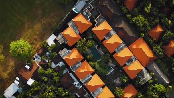 Nádherný Denpasar Město Dron Noci Domy Dopravní Záběry Bali Tento — Stock video