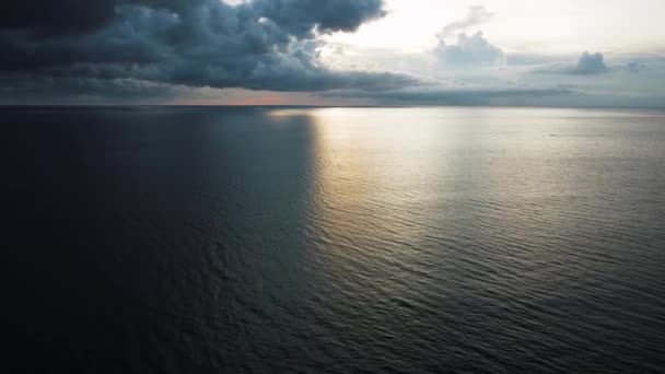 Beautiful Kuta Seminyak Double Six Beach Drone Footage Bali Footage — Stockvideo