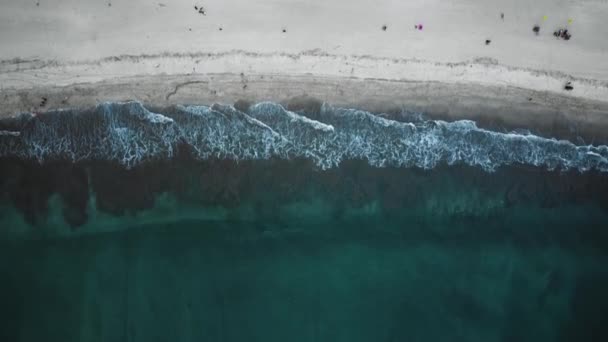 Güzel Kuta Seminyak Double Six Beach Drone Görüntüleri Bali Görüntüler — Stok video