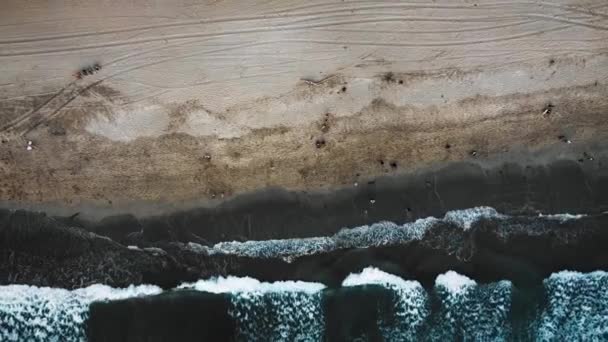 Όμορφη Kuta Seminyak Και Double Six Beach Drone Πλάνα Στο — Αρχείο Βίντεο