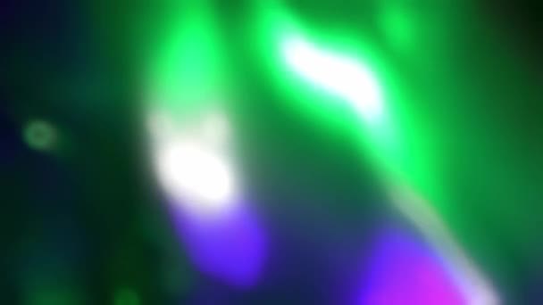 带有绿色 蓝色和紫色的霓虹灯色抽象渐变背景 — 图库视频影像