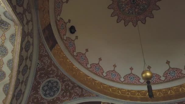 Stanbul Turkey Traditional Turkish Medieval Ceiling Topkapi Palace Istanbul Topkapi — Stock Video