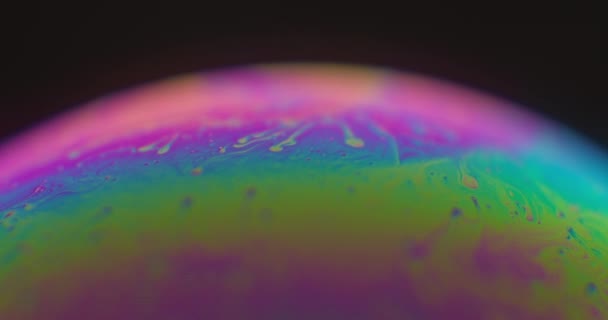 Mișcarea Strălucitoare Modele Culori Vibrante Care Formează Sfera Planeta Extraterestră — Videoclip de stoc