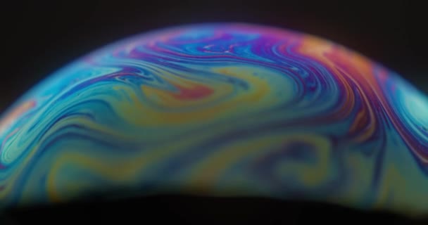 Extraterrestrial Planet Shape Changing Colors Patters Close View — Videoclip de stoc