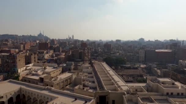 Stadsgezicht Van Islamitisch Caïro Caïro Egypte Oude Historische Stad Panning — Stockvideo
