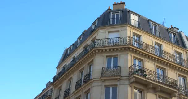 Berömd Fransk Arkitektur Georges Eugne Haussmann Paris 5Eme Arrondissement Frankrike — Stockvideo