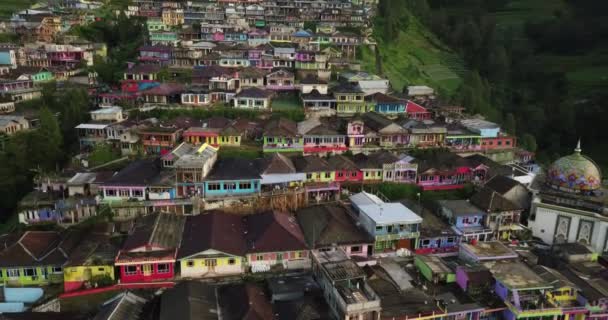 Butuh Village Kaliangkrik Magelang Regency Endonezya Nın Insansız Hava Aracı — Stok video