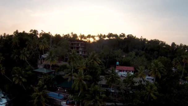Areal Skott Ganska Turistiskt Bostadsområde Ligger Fantastisk Vatten Front Sri — Stockvideo