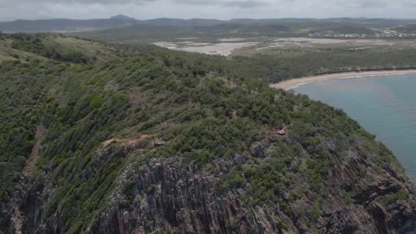 Ritamata Outlook Teknős Kilátó Kilátással Kemp Beach Rosslyn Queensland Ausztrália — Stock videók